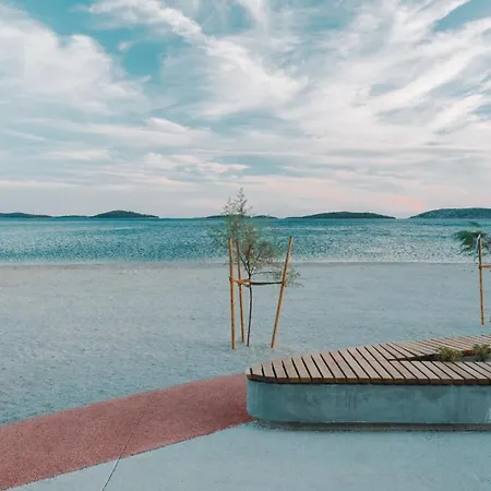 Apartament In Brodarica With Sea View, Balcony, Air Conditioning, Wifi *